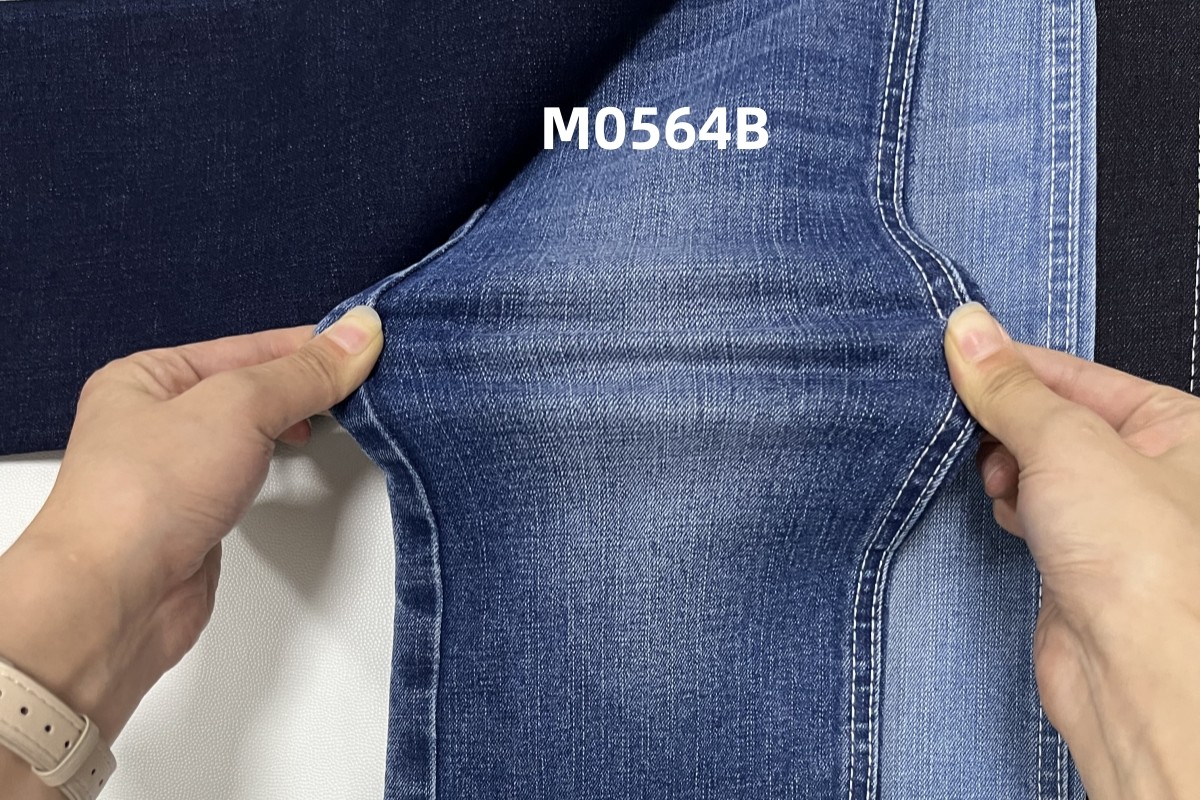 11 Oz High Stretch Crosshatch Slub Woven Denim Fabric For Jeans