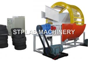 China High Output Double Shaft Shredder Machine For Car / Truck / Bus Tire Recycling on sale