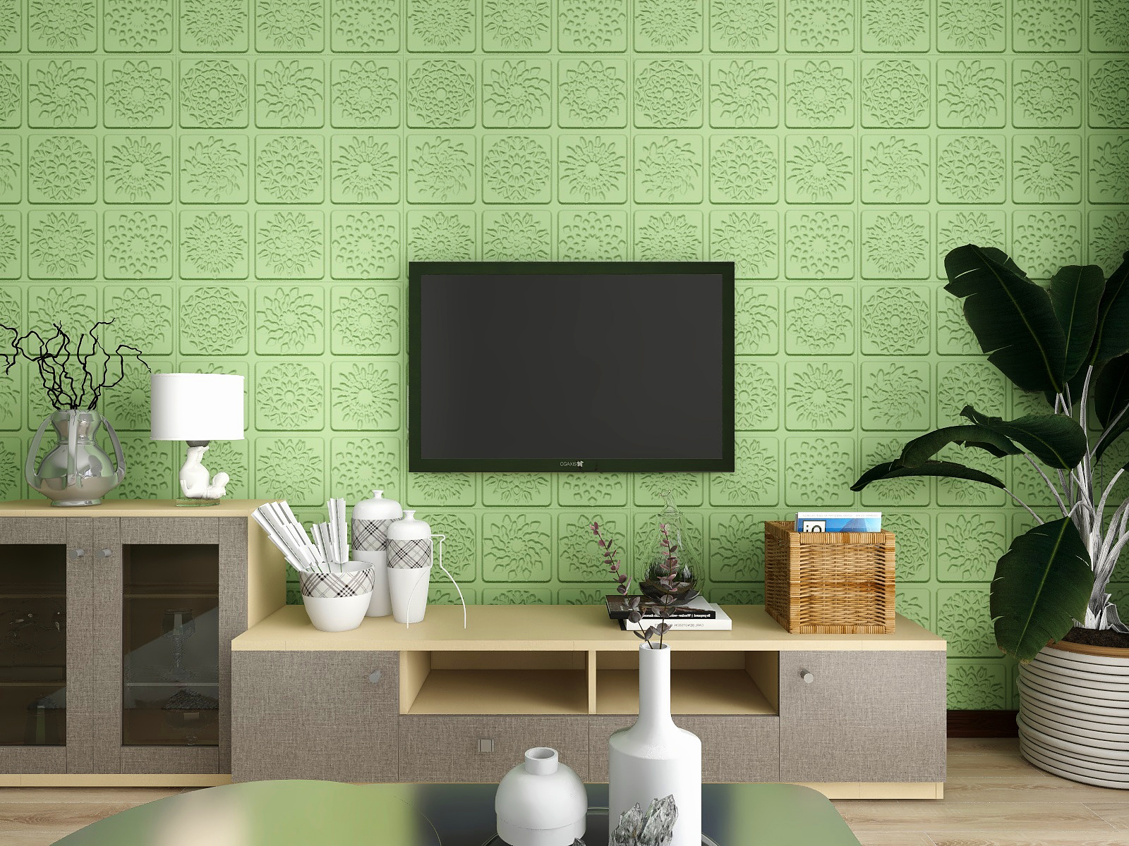 Modern Interior Design Style Self Adhesive 3D Wallpaper for Living Room Decor