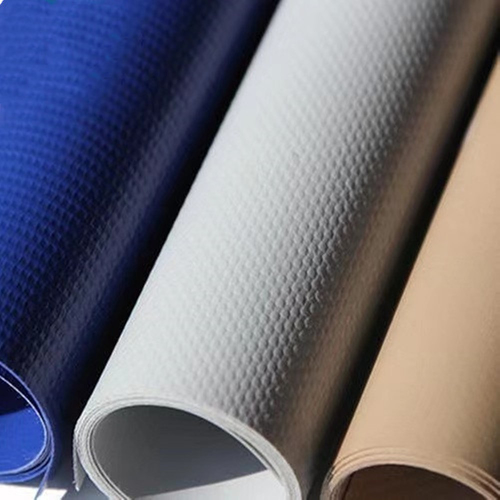 Colorful Vinyl Coated Fabric By the Yard Waterproof Tarpaulin PVC Woven Fabric In Outdoor Event Tent
