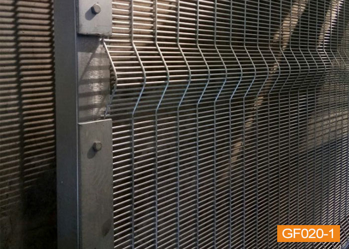 Square Post Flat Bar Anti Climb Mesh Fence for Airport