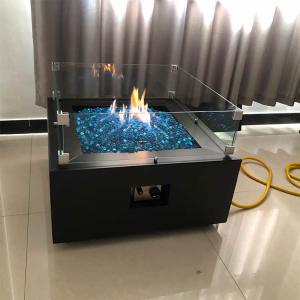  1.6ft Fire Pit Rectangular Fire Table With Propane Tank Inside 40000 BTU Manufactures