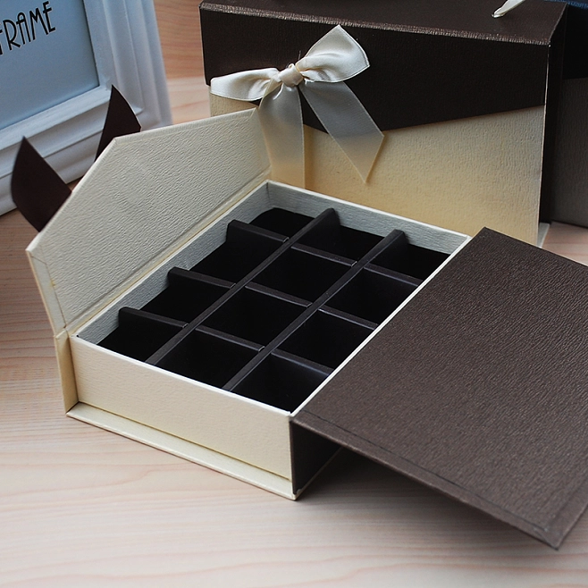 Gold Hot Stamping Logo Rectangle Candy Drawer Wedding Favor Box for Chocolate Display