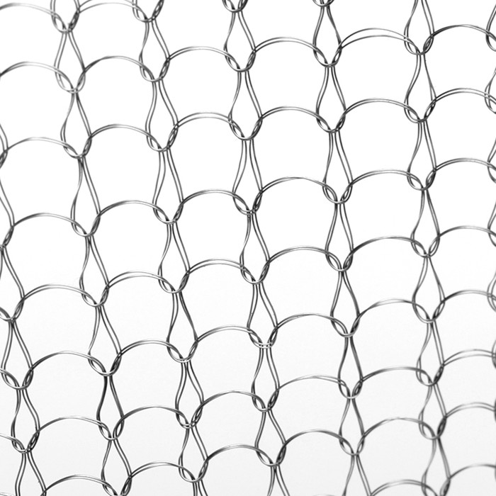 Double Wires Woven Stainless Steel Knitted Mesh 99% Filter Rating Liquid Filter Elements