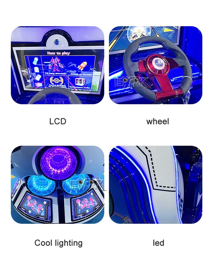 Space Capsule Coin Operated Kiddy Ride Machine Electric Indoor Amusement Game