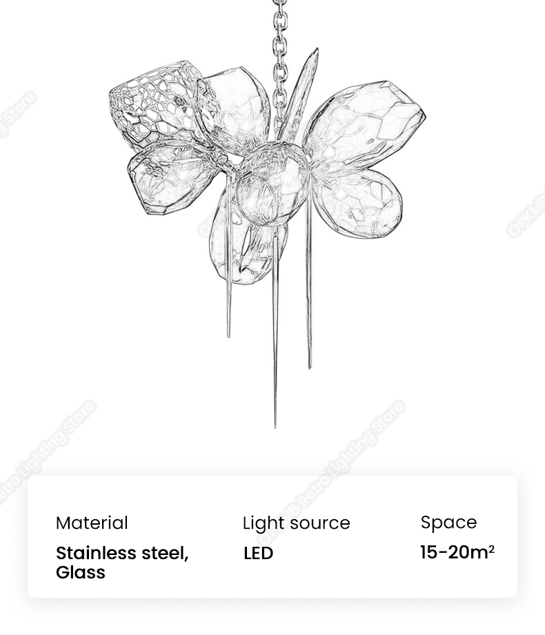 Modern Italy Designer Chandelier Lighting Kichen Hanging Chandelier For Stairway Chandelier(WH-MI-445)