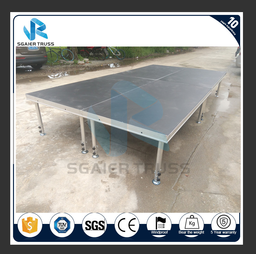 1.22 * 2.44m Disco Backdrops Stage Equipment With Round Leg Custom Shape