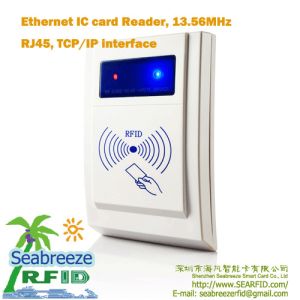Ethernet IC card Reader, Access Control Reader, RJ45, TCP/IP interface, for