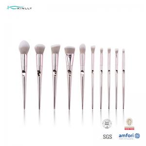  Recyclable Synthetic Plastic Makeup Brushes Eco Friendly 10 Pieces BSCI Manufactures
