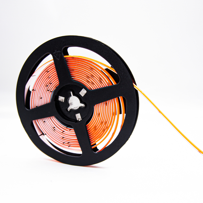 DC24V COB LED Strip Light COB LED Strip Lights 8mm Width Amber Color LED Strip