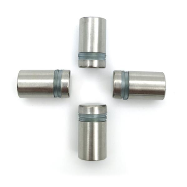 Satin Drawing Standoff Screws Stainless Steel Edge Grip Sign Holder Glass