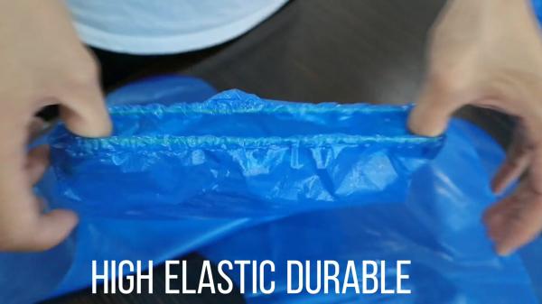 Disposable waterproof nonslip boot cover durable PE medical shoe cover high