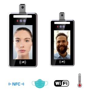 8 Inch SDK API DC 12V 2A Facial Recognition Temperature Scanner