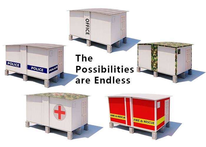 Mobile Portable Emergency Shelter , Foldable Prefabricated Homes