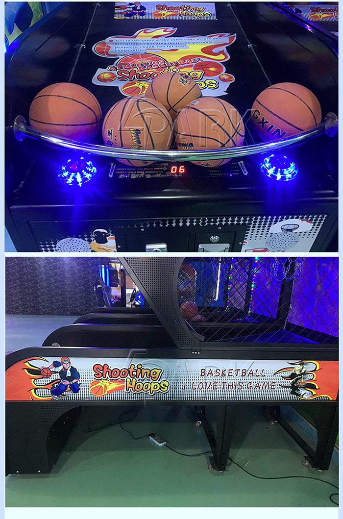 Street Electric Indoor Amusement Basketball Arcade Shooting Game Machine For Kids Luxury