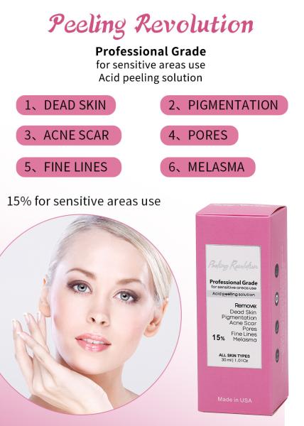 30ml Skin Peeling Serum / Professional Grade Liquid Set for Face Skin Exfoliatio