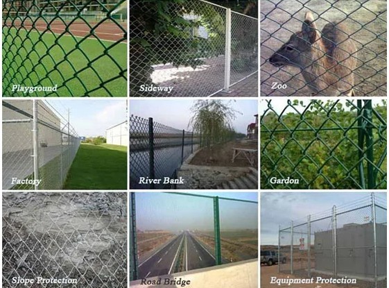 30m Length/Roll 8foot Steel Chain Link Fencing For Industrial
