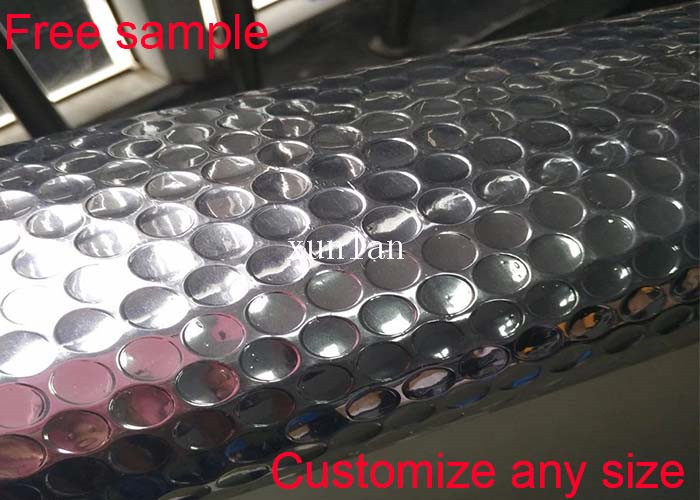 Aluminum Foil Gold Metallic Bubble Mailers Custom Printed Logo Water Resistant Closure