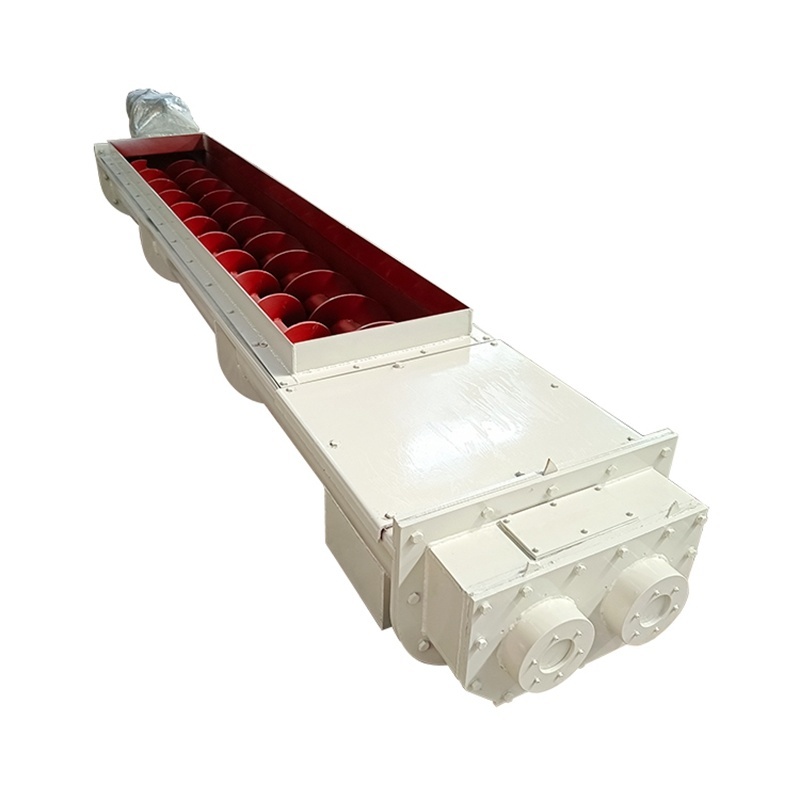 U-Shaped Carbon Steel Spiral Twisted Dragon Horizontal Screw Conveyor