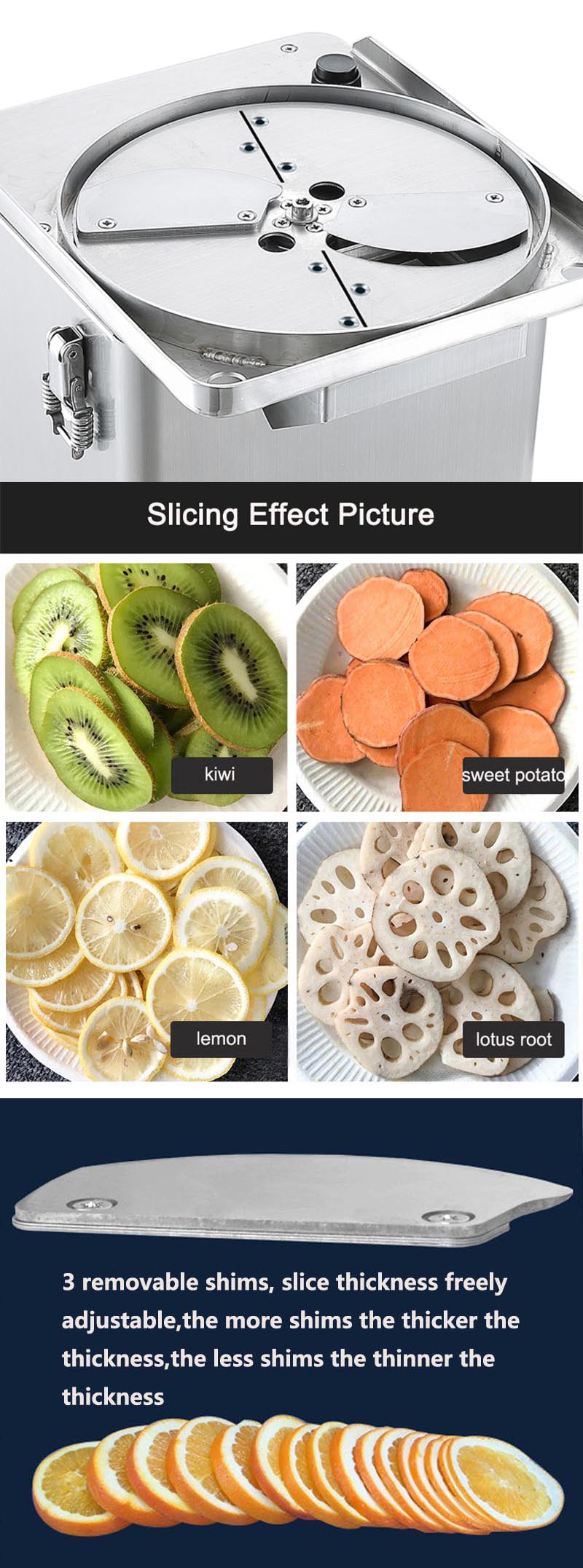 Multi-function Vegetable Cutter Electric Potato Carrot Onion Cucumber Cutting Machine