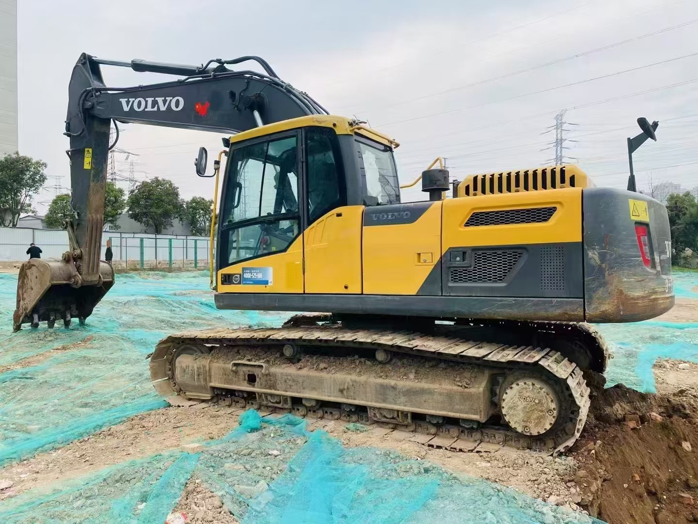 Original Paint Used Volvo EC220 Excavators 22ton Earth-Moving Machinery Equipment