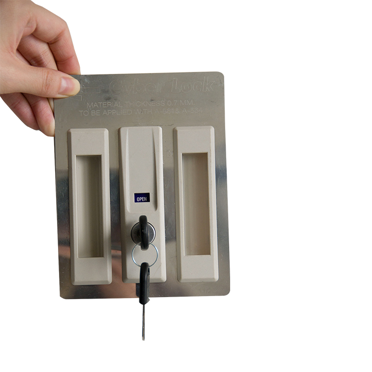 2 In 1 System Sliding Door Cupboard Lock For Metal Furniture