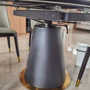 Highly Practical Extendable Dining Room Table Seamless Extendable Round Dining