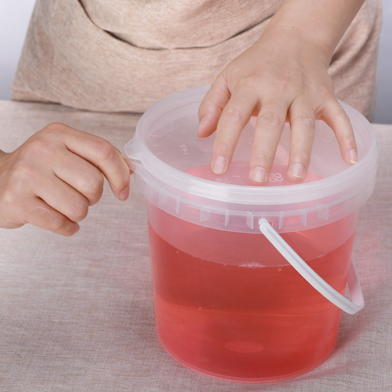 Water Bucket with Customize Print Transparent Food Grade Impact Resistant Plastic
