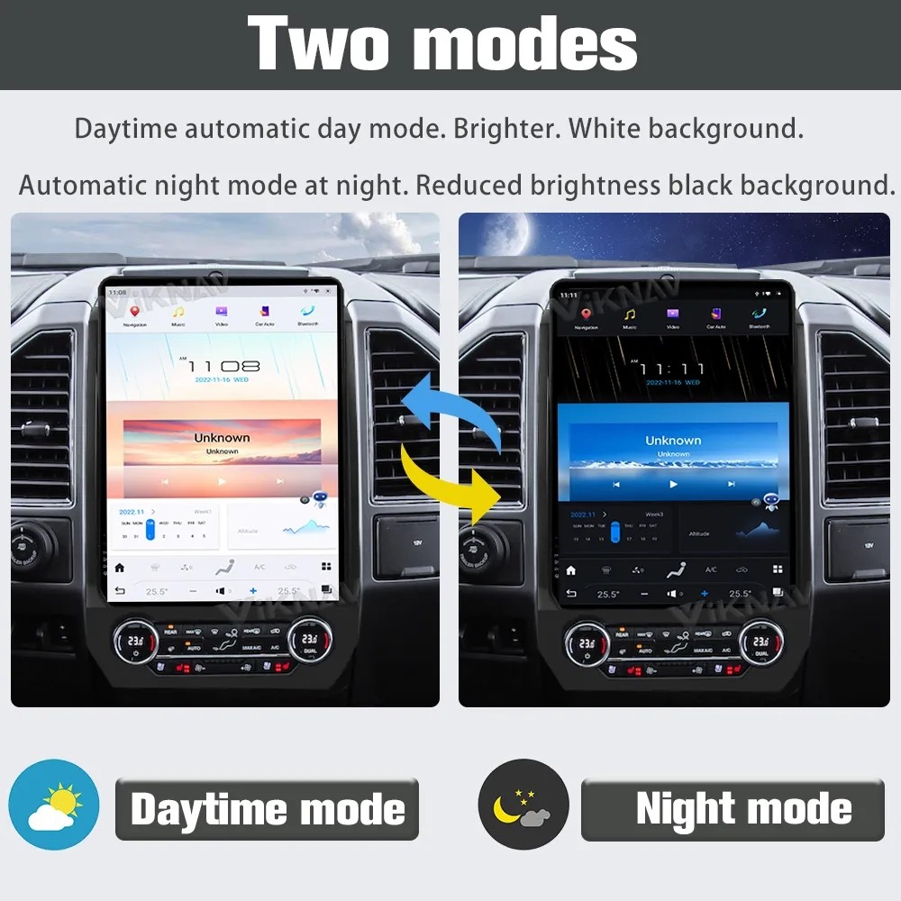For 2016-2022 Ford Expedition car touch screen stereo 14.4 Inch 8 Core Navigation Multimedia DVD Player Wireless Carplay