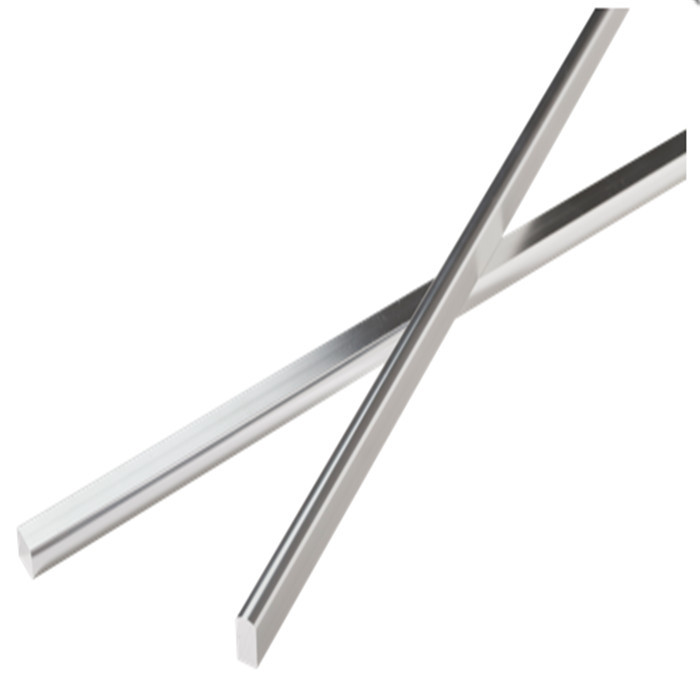 Stainless steel hairline finish flat bar titanium color