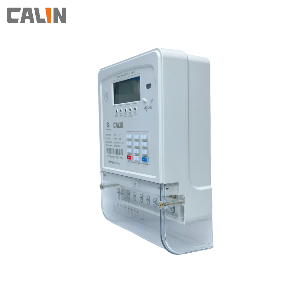 Low Voltage 3 Phase Electric Meter / Backlit LCD Surge Safe Sts Keypad Meter