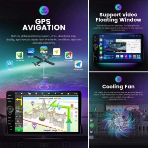 8 128G Car Radio DSP Android Auto GPS System for Toyota Camry 8 Core Android