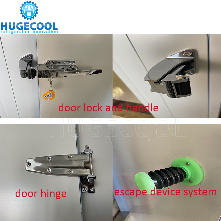 Aluminum Frame Cold Room Hinged Door For Cold Storage And Warehouse
