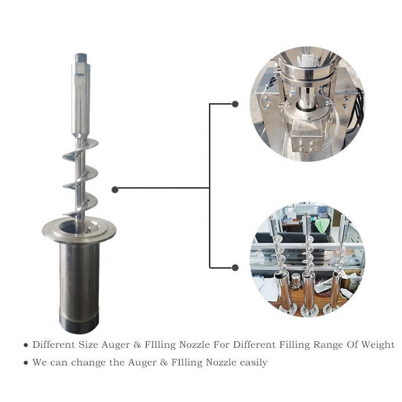 OEM Custom Automatic Powder Filling Machine Screw Mixer Stainless Steel Auger
