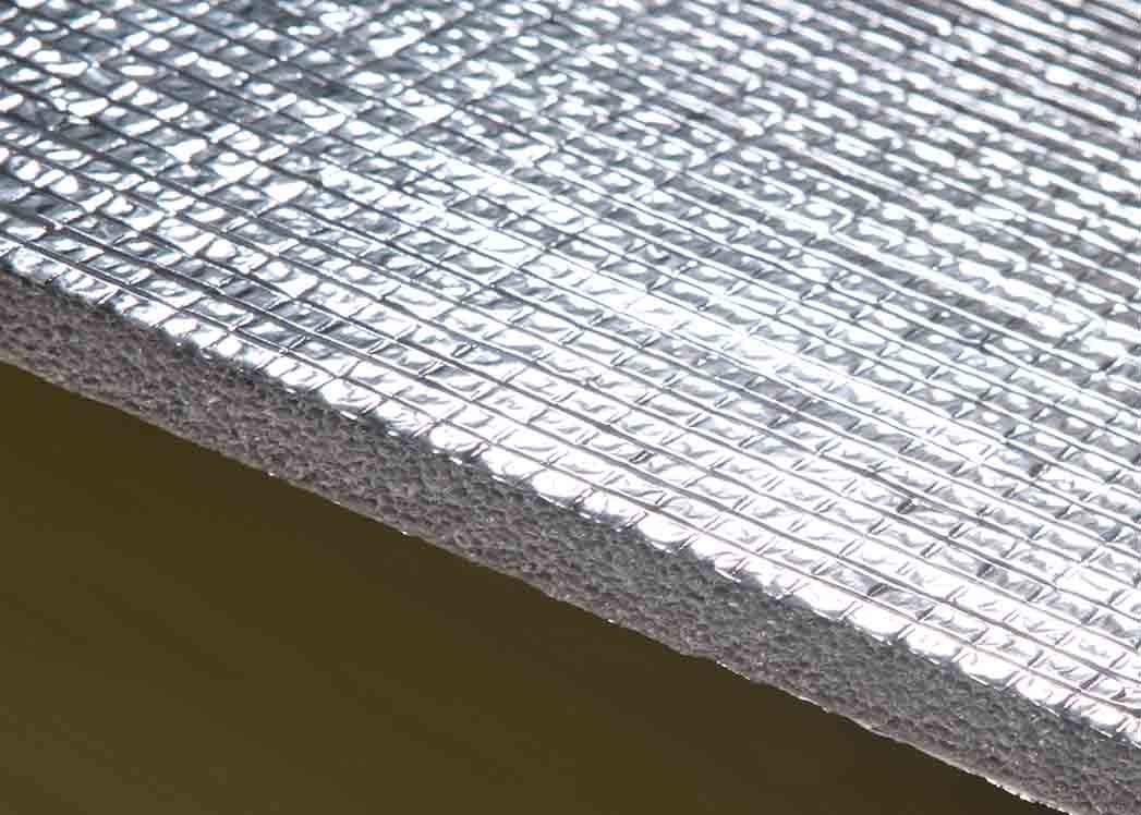 Aluminium Foil Roof Reflective Insulation Foam LDPE Material 28-300kg/m3 Density