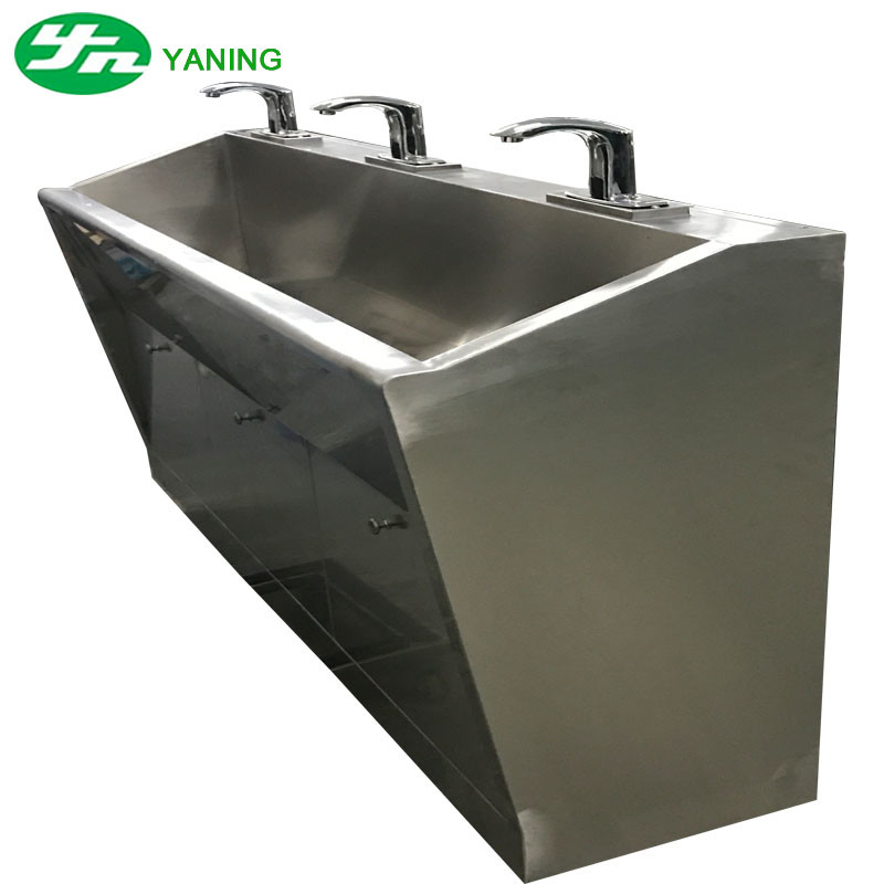 Customized Scrub 304 Stainless Steel Hand Wash Basin With Faucets