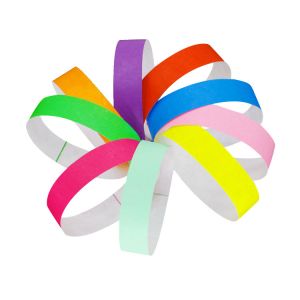 Waterproof Festival Tyvek Wristbands Sequential Numbering Barcoding for Enhanced