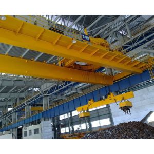 Custom 15 Ton Double Girder Overhead Crane With Haning Beam