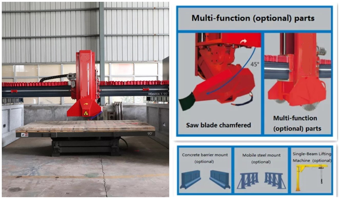 Marble Bridge Saw Machine