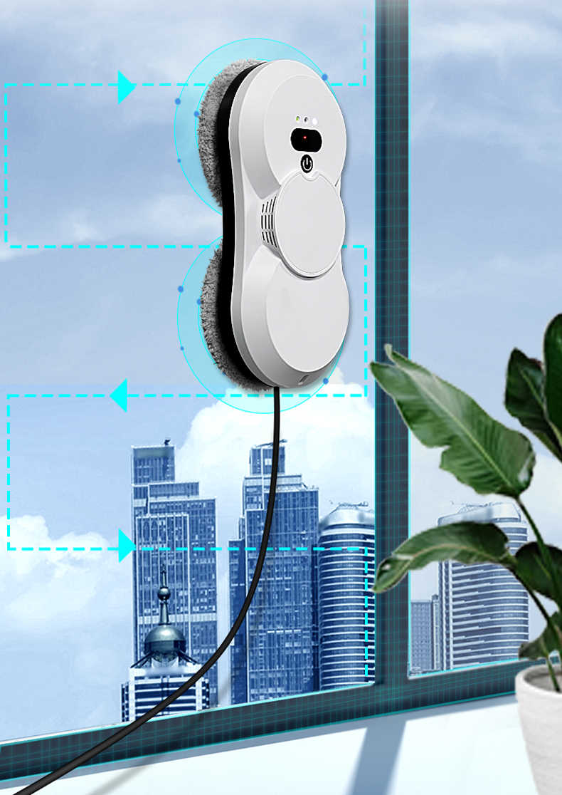 Smart Appliances Window Washing Robot Window Vacuum Cleaner Hutt Window Cleaning Robot Household