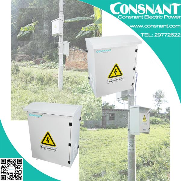 Waterproof 13.3KG white cabinet 60A Lithium battery Outdoor UPS solar power