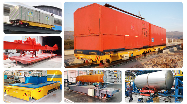 Wide Gauge Electric Ferry Rail Traverser Industrial Rail Transfer Cart For Bay To Bay Material Handling