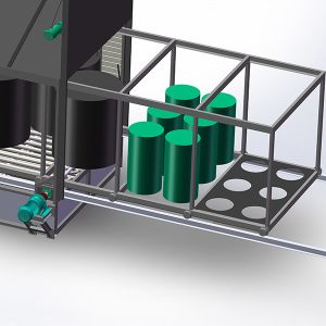 Q235B Steel Temperature Control Container Loading Drum Bitumen Melter