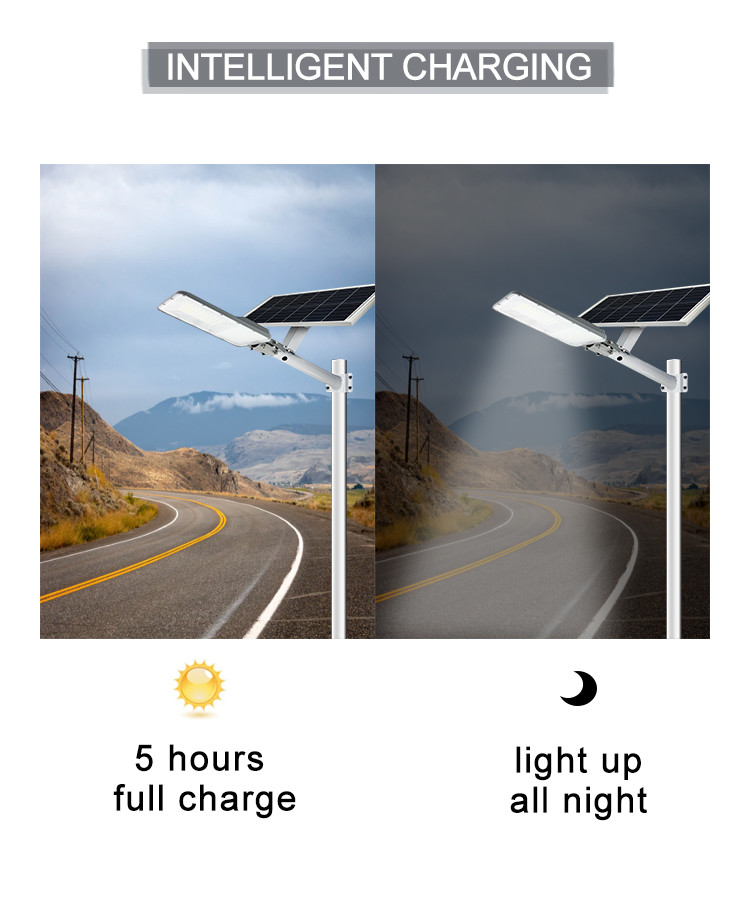 Pathway Outdoor Waterproof 170lm/W Solar Powered Led Street Lights