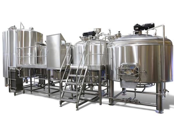 Industrial Brewing 3 Vessel Brewhouse 3mm For Interior Shell / 2mm For Exterior