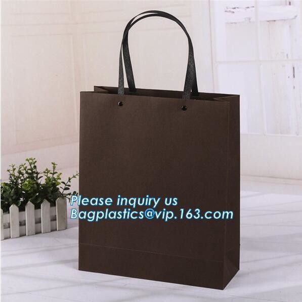 Luxury paper bags with handles Different Sizes,250gsm art paper shopping carrier bag custom printing with handle rope