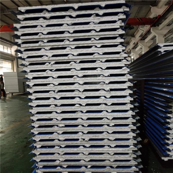 manufactured prefab home 30mm silver paper eps sandwich roof panels with 0.476mm