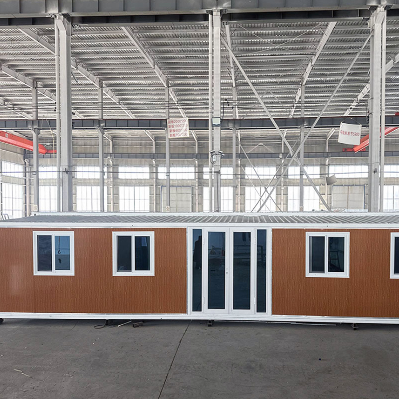 Double wing foldable container house Three-in-one mobile expandable house