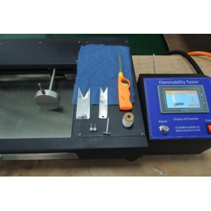 Touch Screen ISO6941 Vertical Flammability Tester , Fabric Flammability Test
