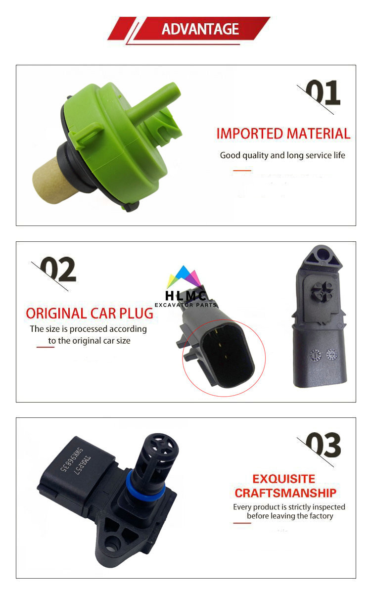 6261-81-1900 6261811900 Air Sensor Pressure Excavator Parts PC200-8 PC220-8 PC240LC-8